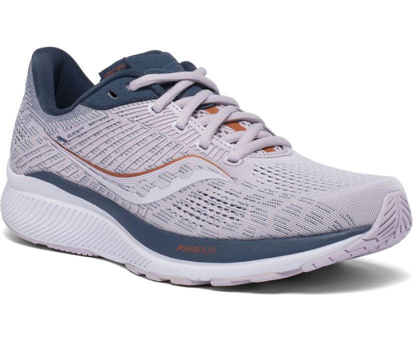 Women's Saucony Guide 14 Running Shoes Silver | Singapore 146HAPK